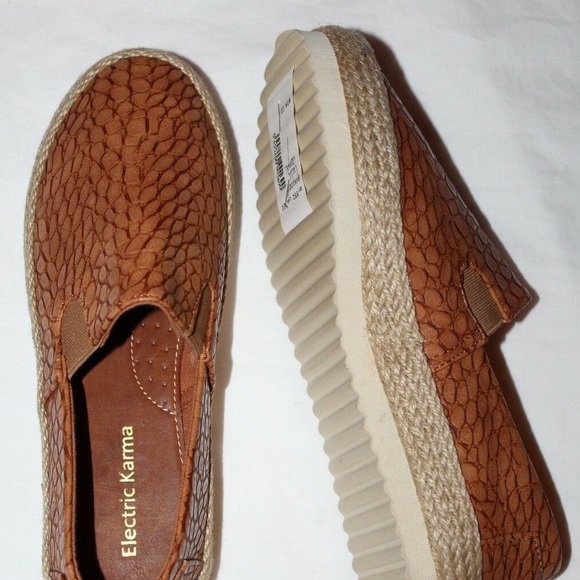 ELECTRIC KARMA LULU ESPADRILLE CAMEL SZ 11 NIB - Picture 6 of 6